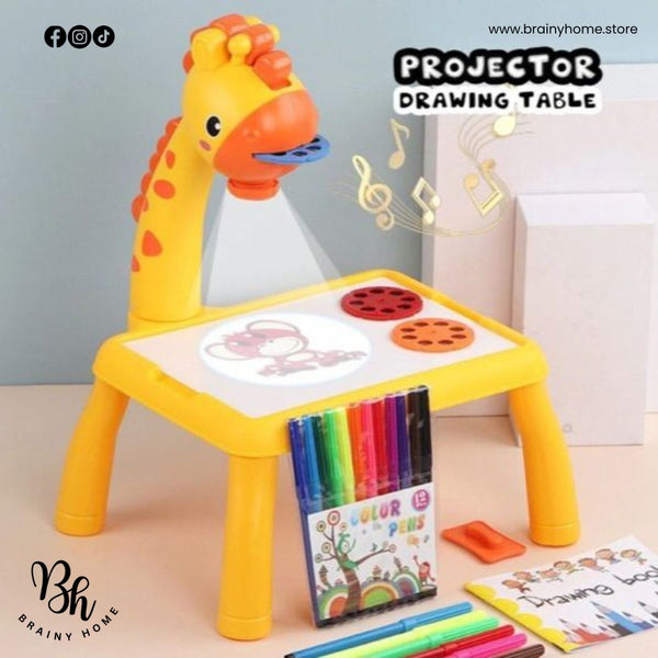 LED Projector Art Painting Table for Kids